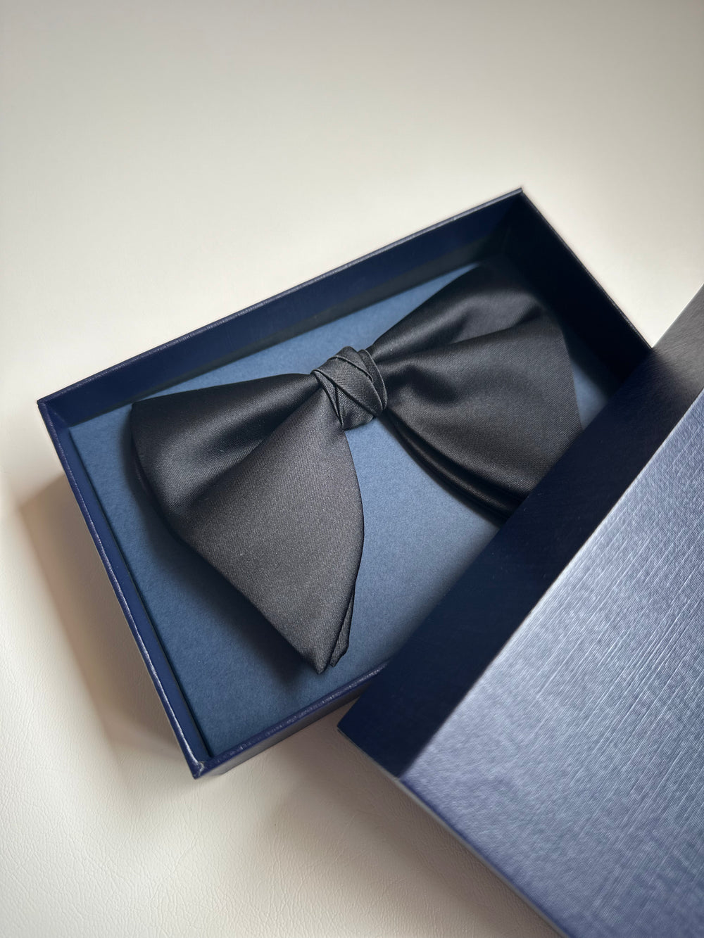 Oversized Satin Bowtie