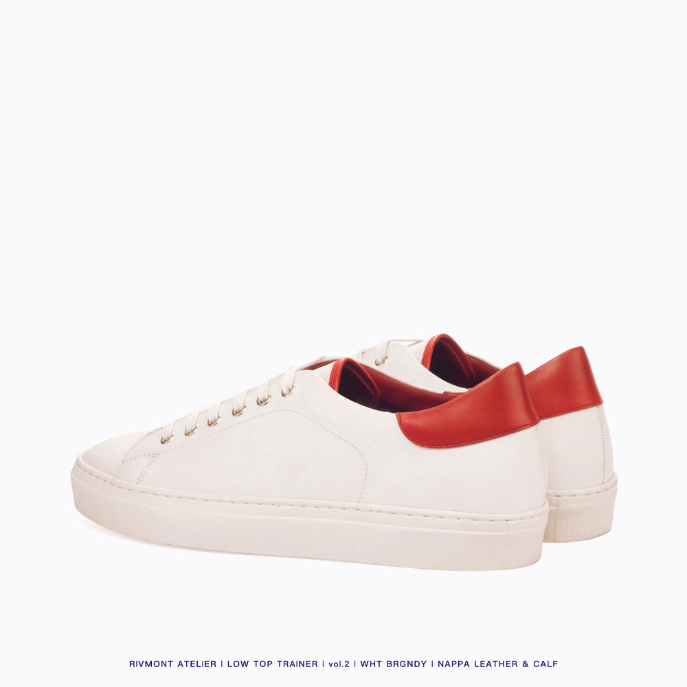 CALF LEATHER TRAINER - RED