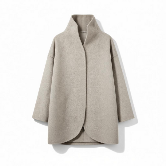Womens Grey A Line Coat