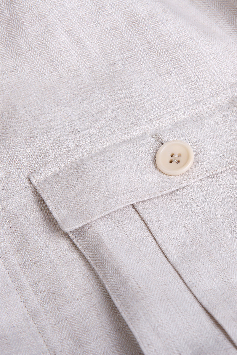 Linen Safari Jacket