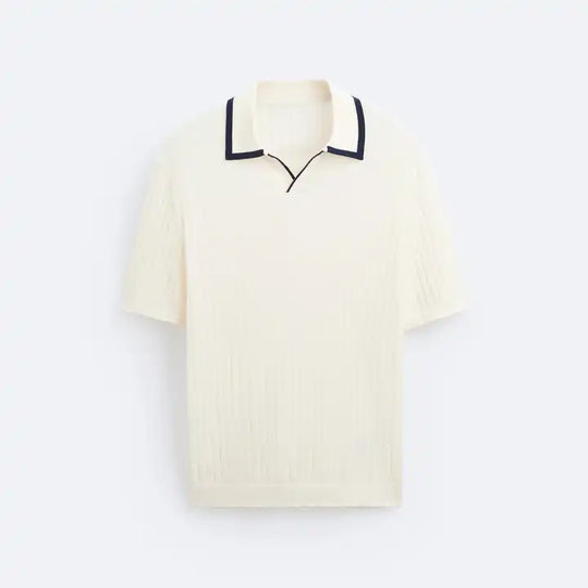 Knitted Golf Polo Shirt