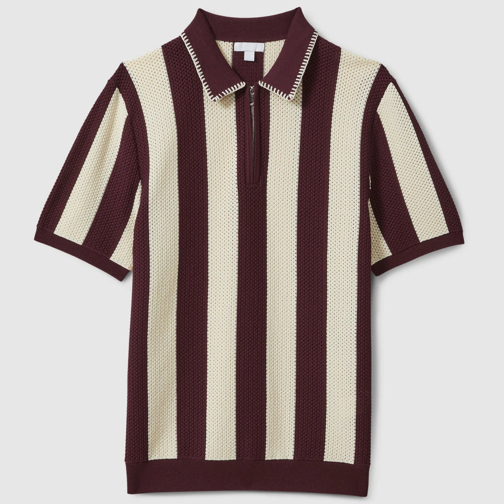 Mesh Polo [BLUE/BRWN]