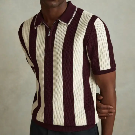Mesh Polo [BLUE/BRWN]