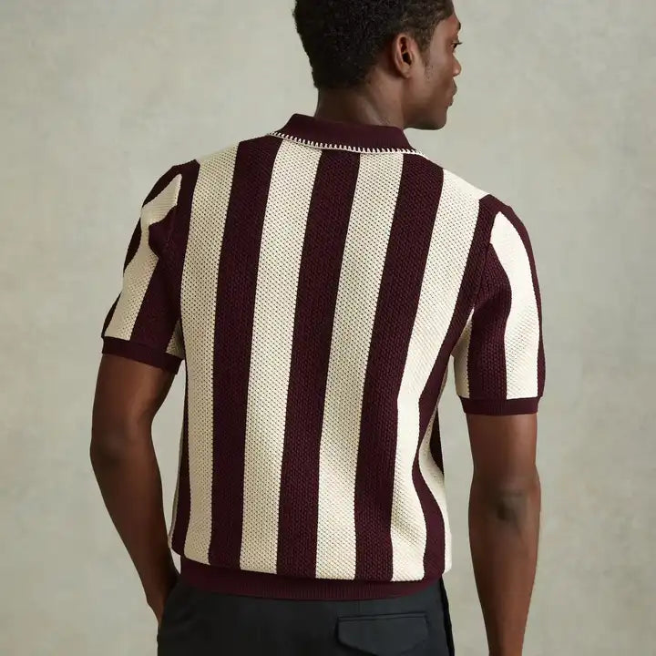 Mesh Polo [BLUE/BRWN]