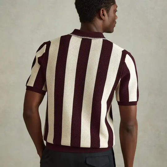 Mesh Polo [BLUE/BRWN]